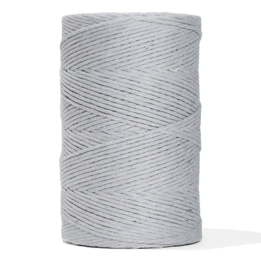 4mm Zero Waste Cotton Cord - Confetti Gray Color