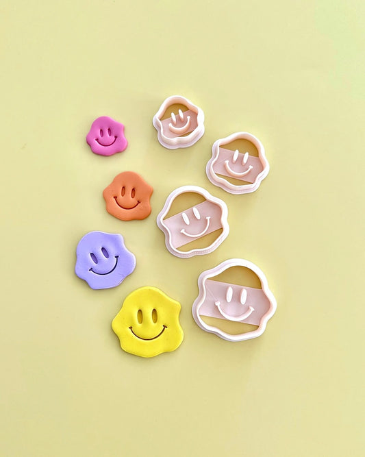 Retro/Groovy Smiley Face Clay Cutter