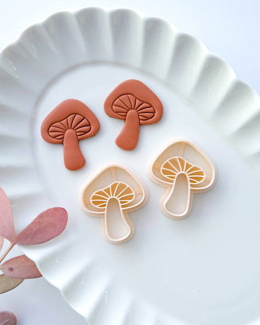 Mushroom Clay Cutters Mirrored Set