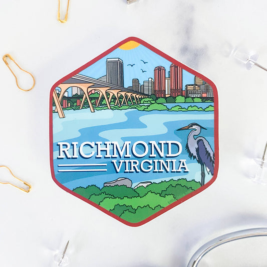 Richmond, Virginia - Vinyl Sticker