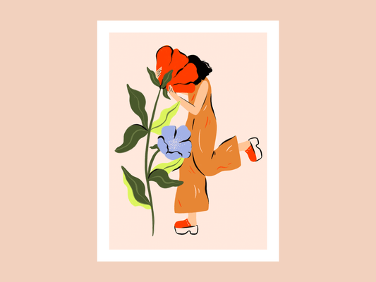 Shy Flower Print