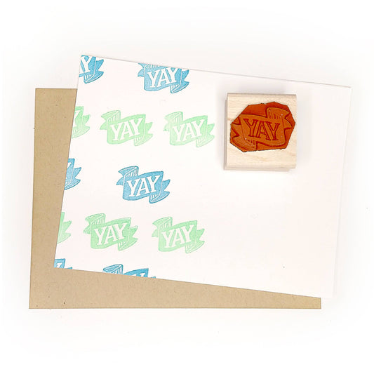 "Yay" Rubber Stamp