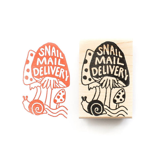 "Snail Mail Delivery" Rubber Stamp