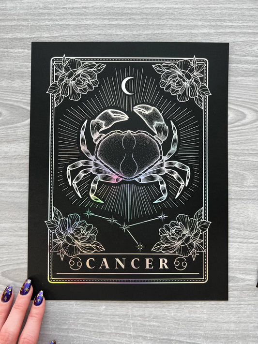 Cancer Foil Art Print