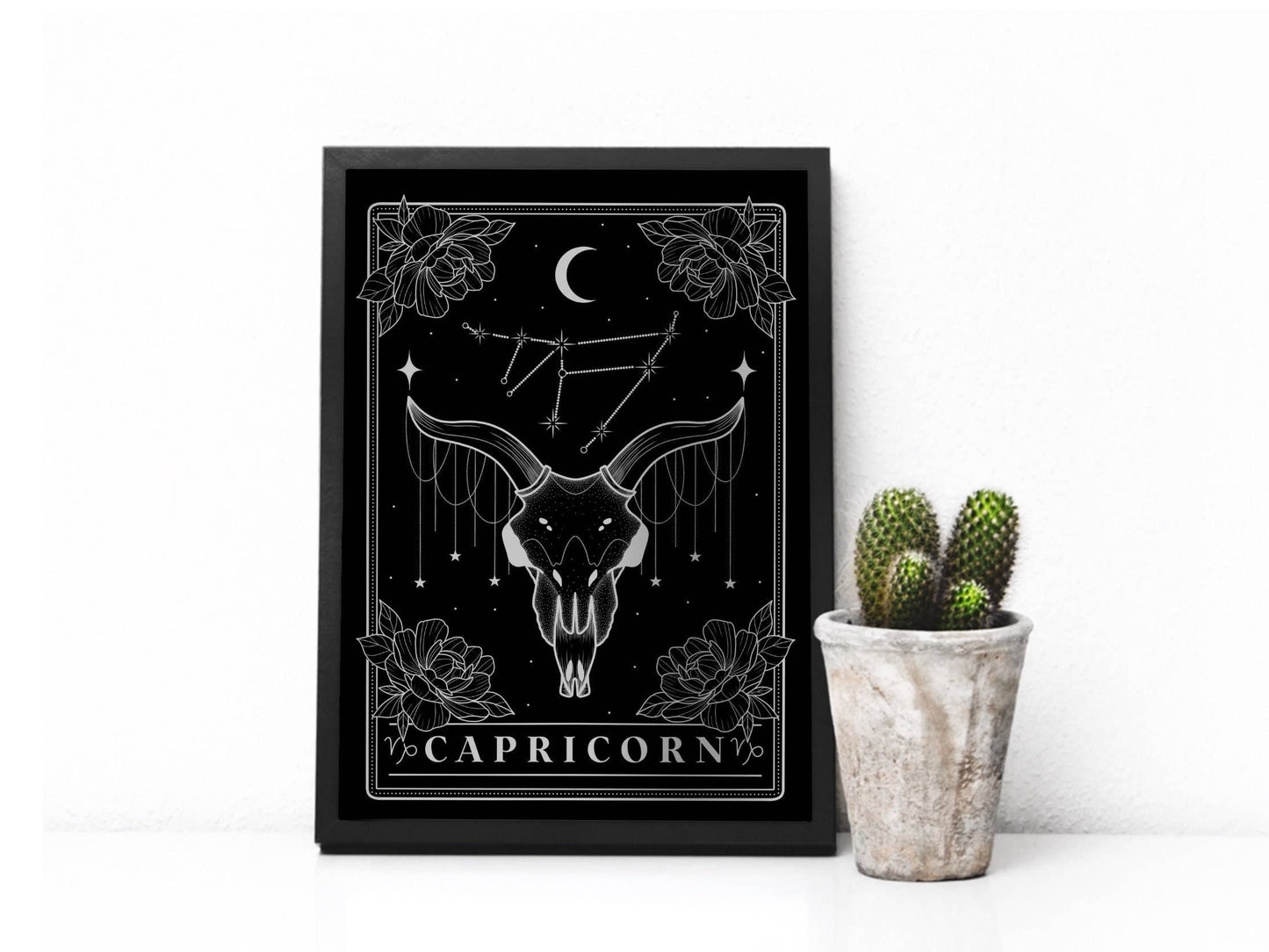 Capricorn Foil Art Print