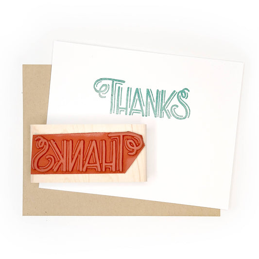 "Thanks" Rubber Stamp
